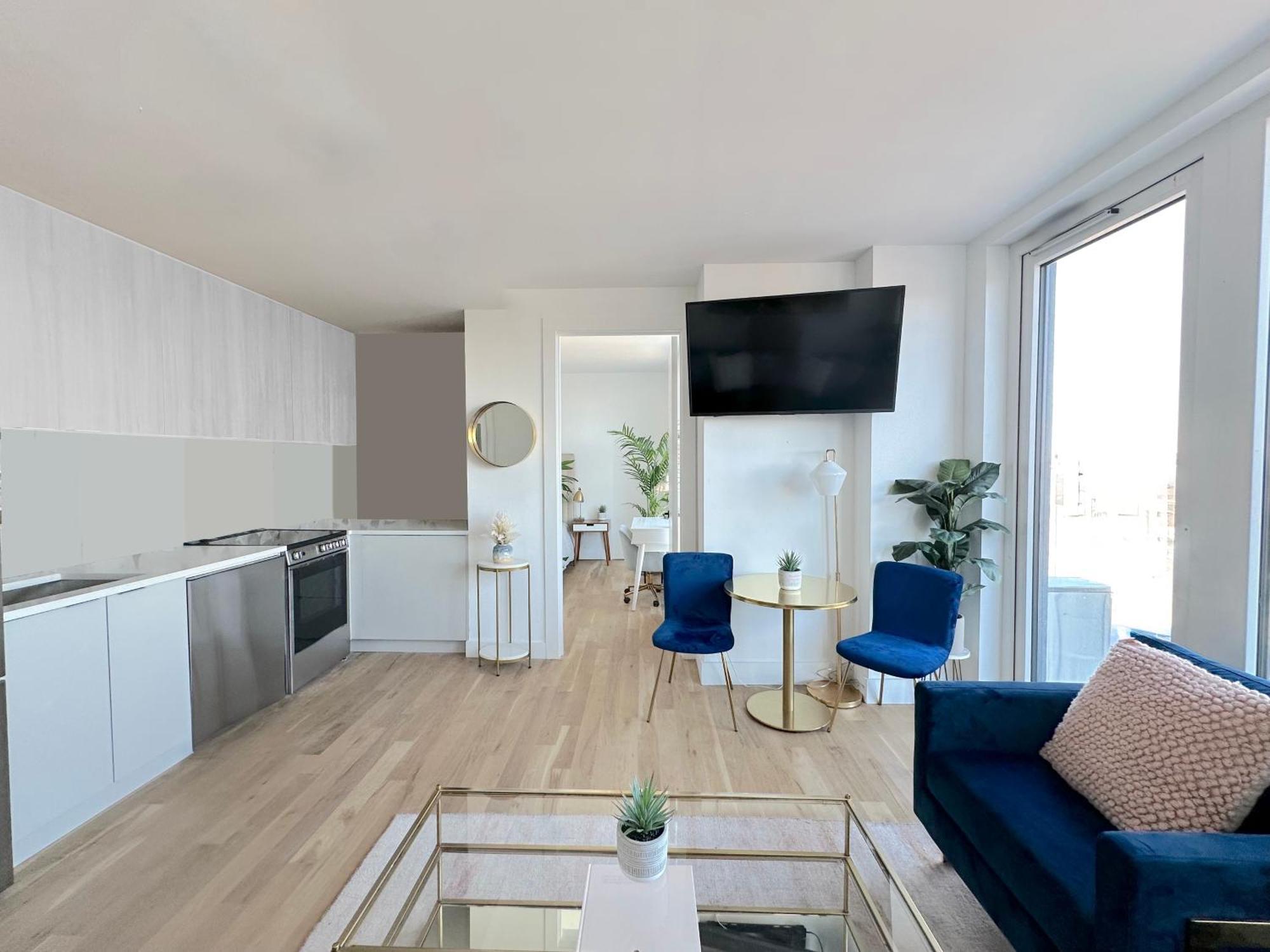 Apartment Modern One Bedroom - Large Private Terrace - Luxury Building - Williamsburg New York